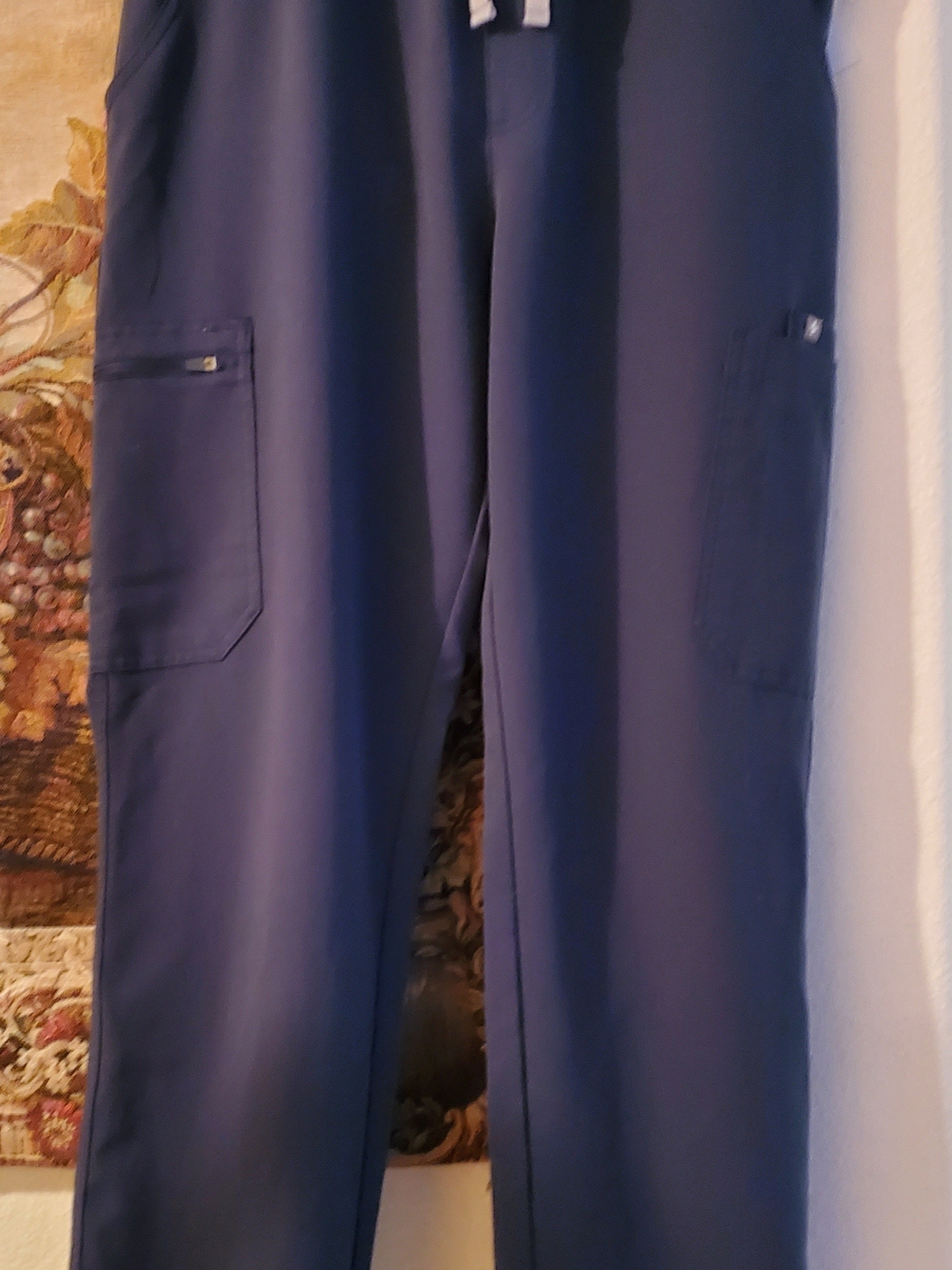 FIGS High Waist Yola Navy Cargo Scrub Pants L Technical Collection